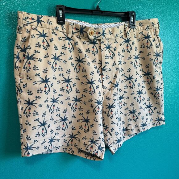 Brooks Brothers Tan Tropical Print Men's Casual Shorts 42 - Picture 2 of 8